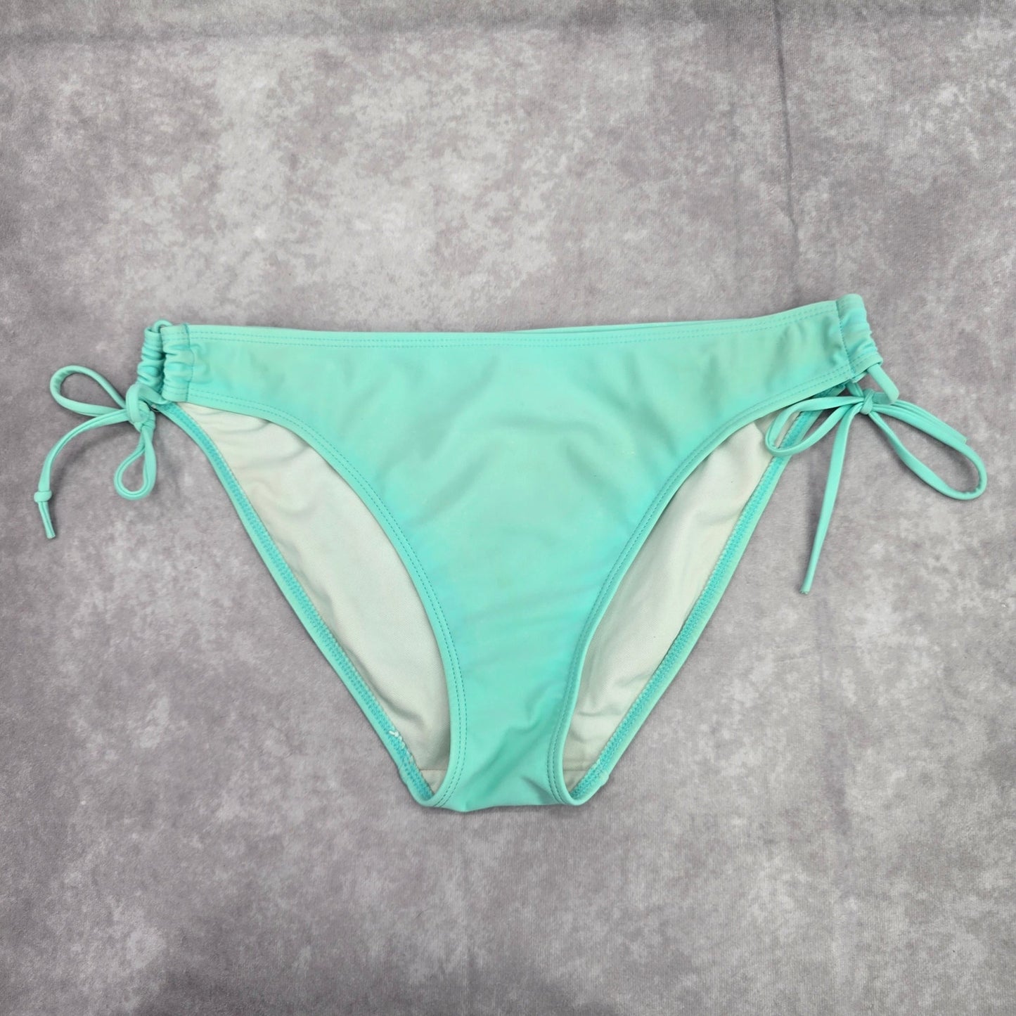 H2oh! Green Cheeky Tie Bikini Bottom Swimwear Medium