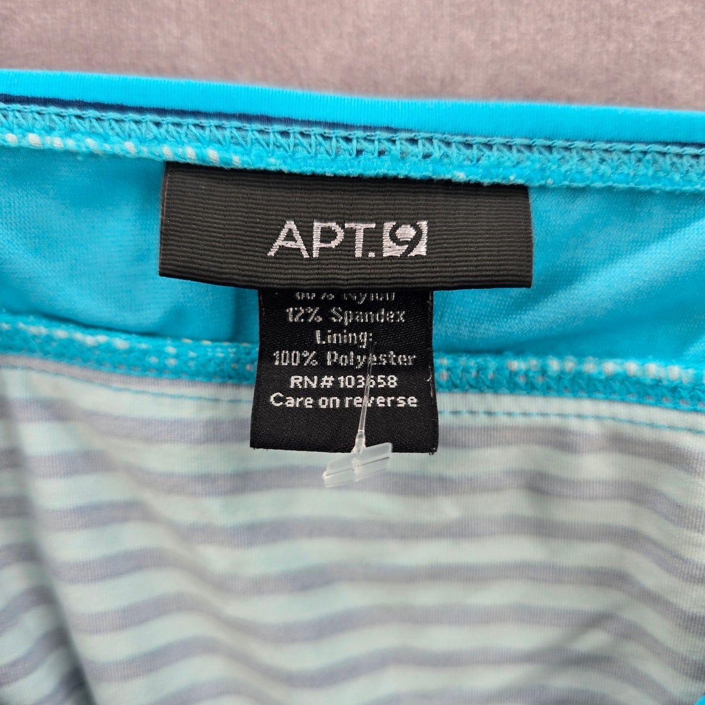 003. Apt 9 Blue Stripe Tank Top Tankini Swimwear Large