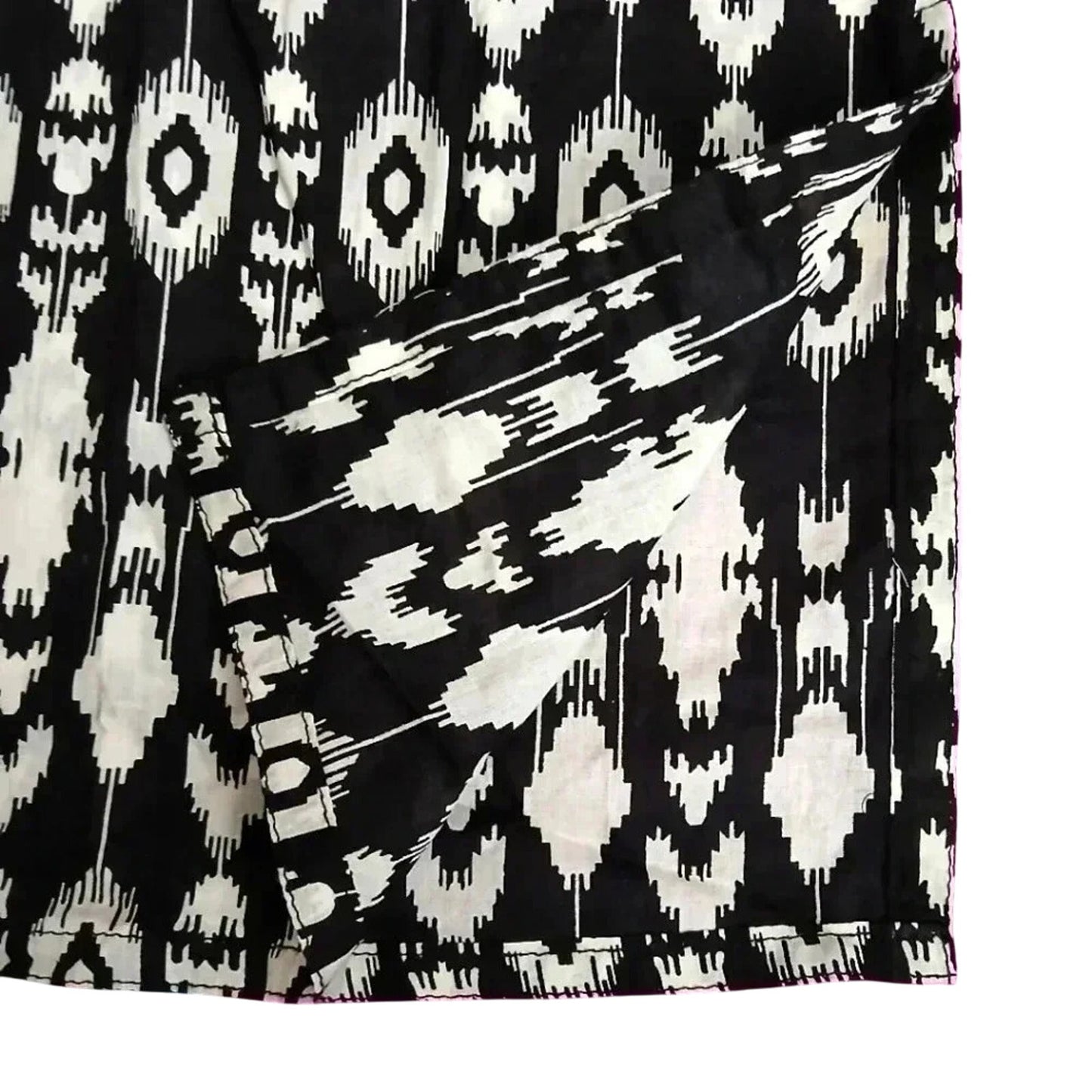 Black White Printed Feather Print Sleeveless Tunic Top Zipper Girls Toddler 2T
