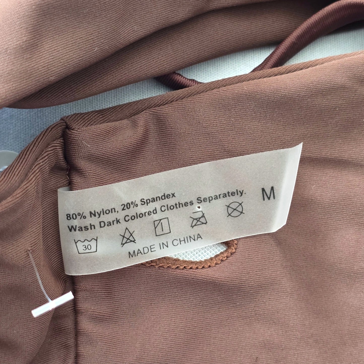 Y2K Coquette Barbie Cottage Brown Mermaid Retro Swimwear Bikini Top Medium