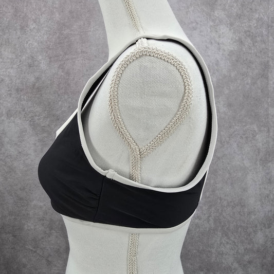Xhilaration Black White Sports Hook Bikini Top Swimwear Medium