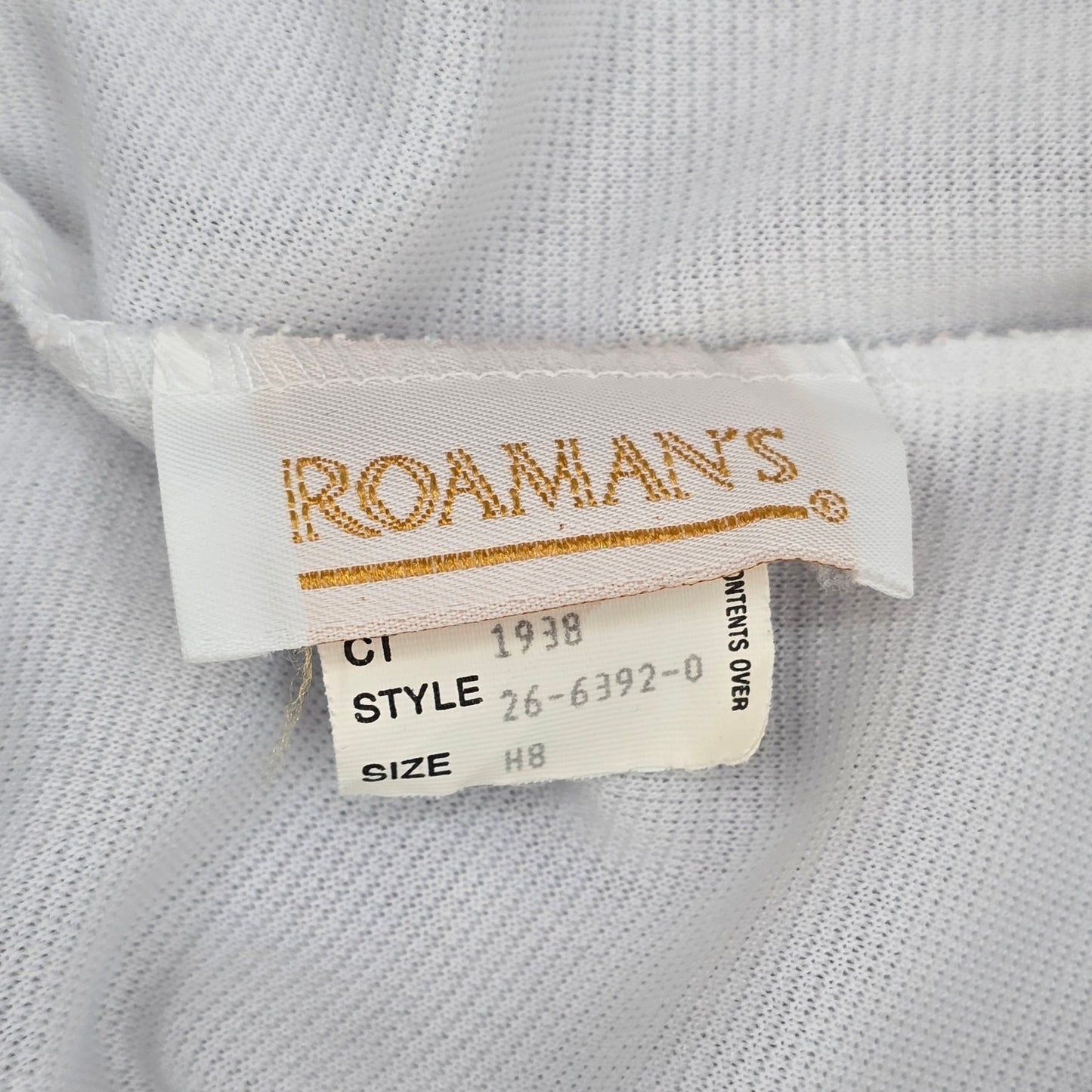 Romans White Stretch Flat Front Active Bottoms Pants Shorts 8