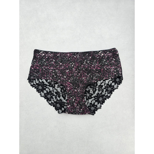 Multicolor Black Lace Whimsygoth Romantic Boudoir Bridal Panty Plus Size 2X