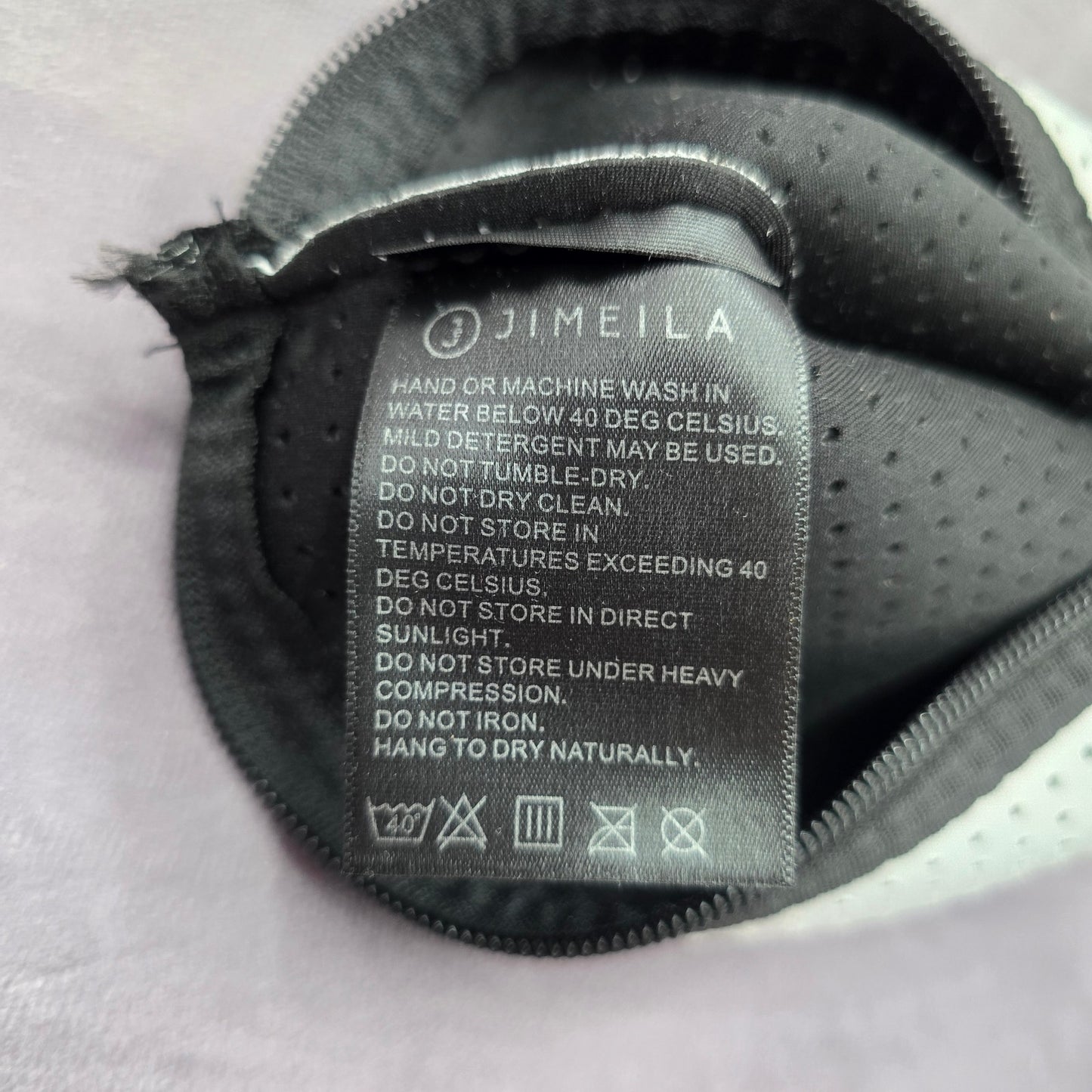 Jimelia White Black Neoprene Rope Small Crossbody With Zipper Pouch
