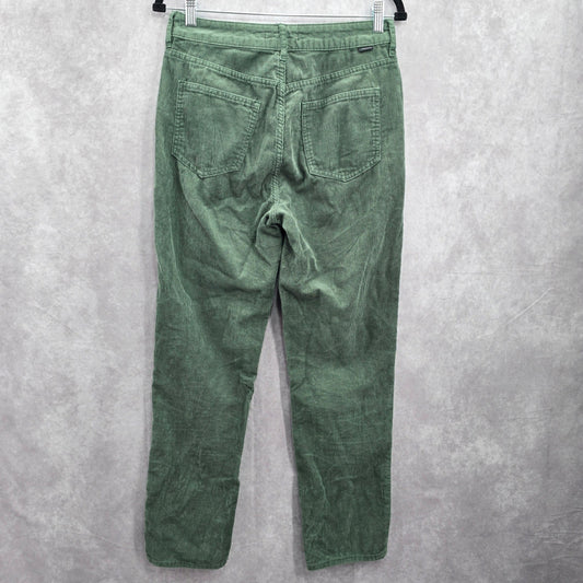 Green Corduroy Y2K VTG Cotton Goth Mom Jean Grunge Pacsun Straight Pants 27