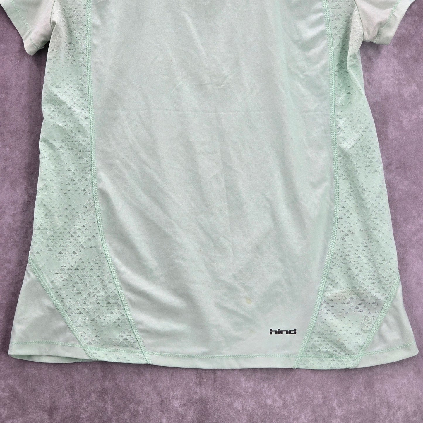 Hind Mint Green Activewear Performance Short Sleeve Athletic Tshirt Top Medium