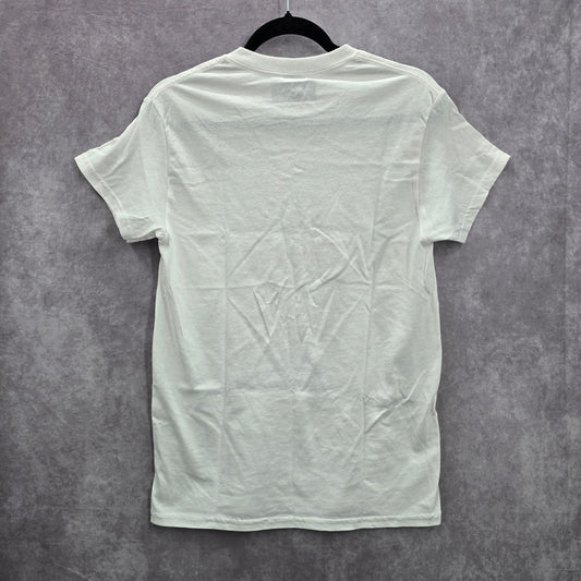 Be The Energy You Want To Attract White Boho Handmade Red Cotton Tshirt Small