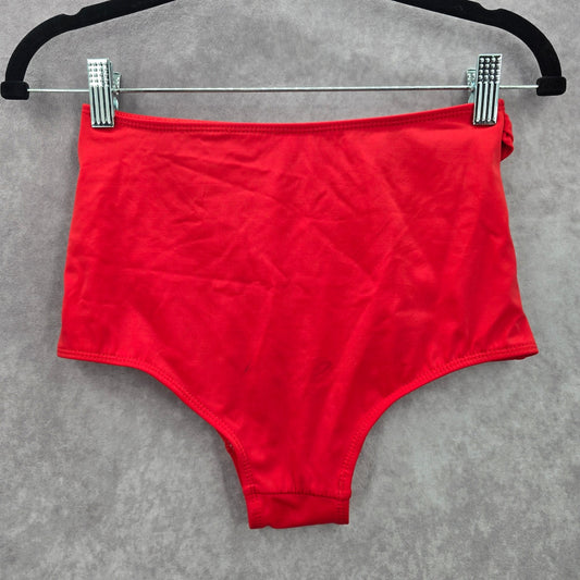 Shein Red Crisscross Strings Bikini Bottoms Swimwear Medium