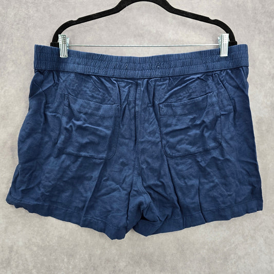 Sonoma Blue Pullon Beach Bermuda Relaxed Casual Pants Shorts XL Extra Large