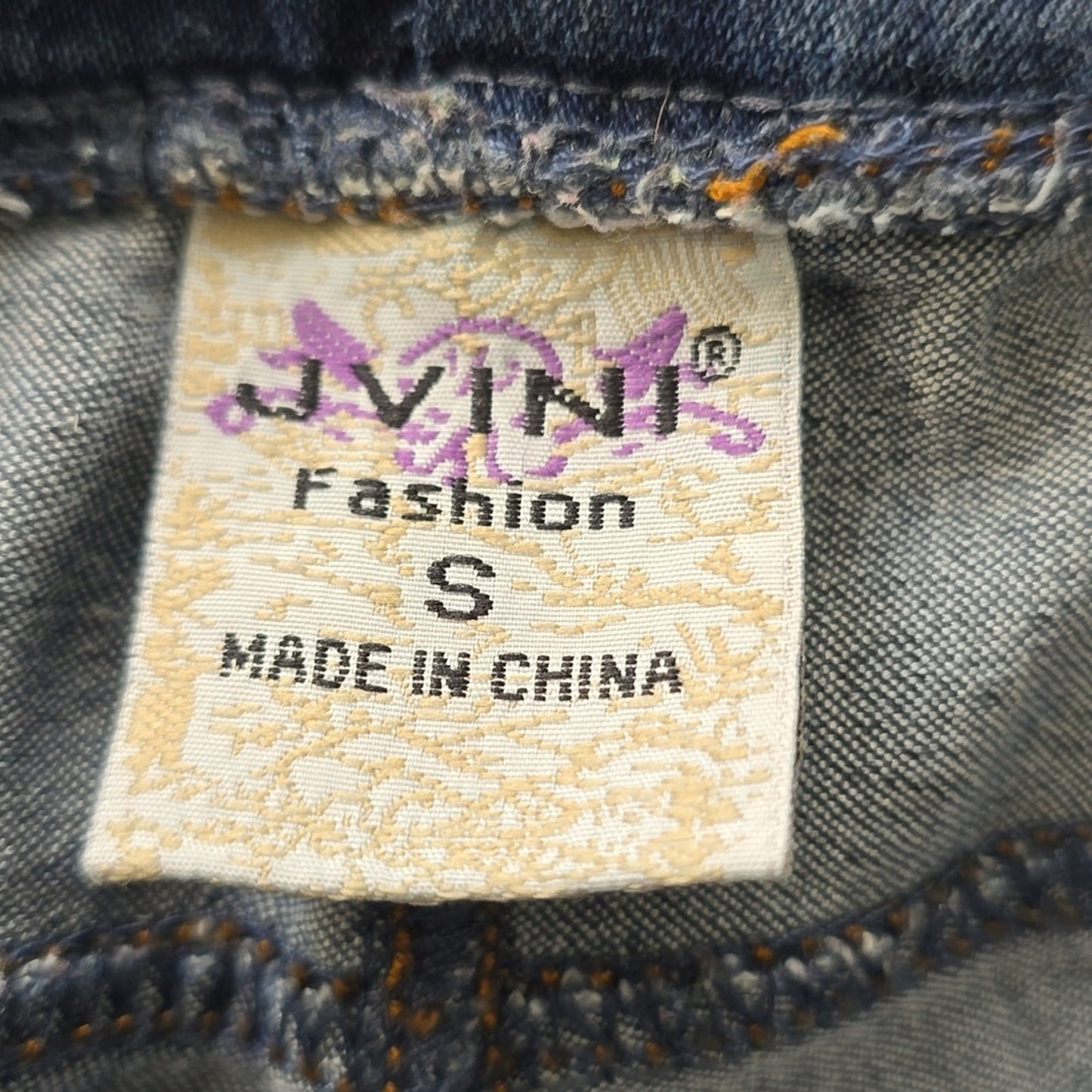 157. Jvini Fashion Blue Pullon Elastic Waist Denim Pants Skinny Jeans Small