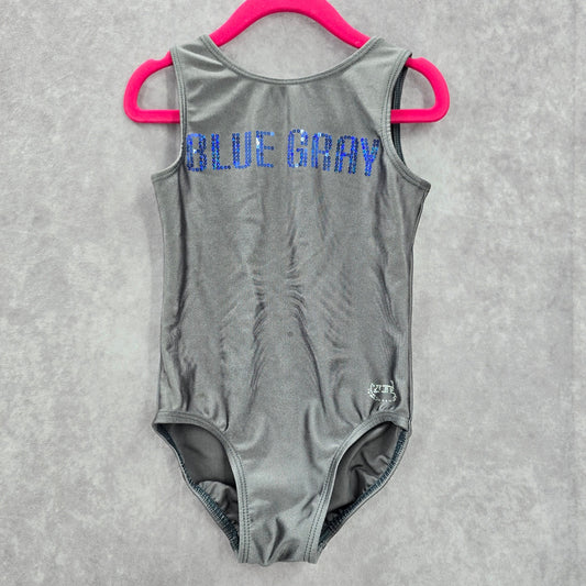 Blue Gray Rhinestones Bathing Suit One Piece Swimwear Leotard 12/18 Months