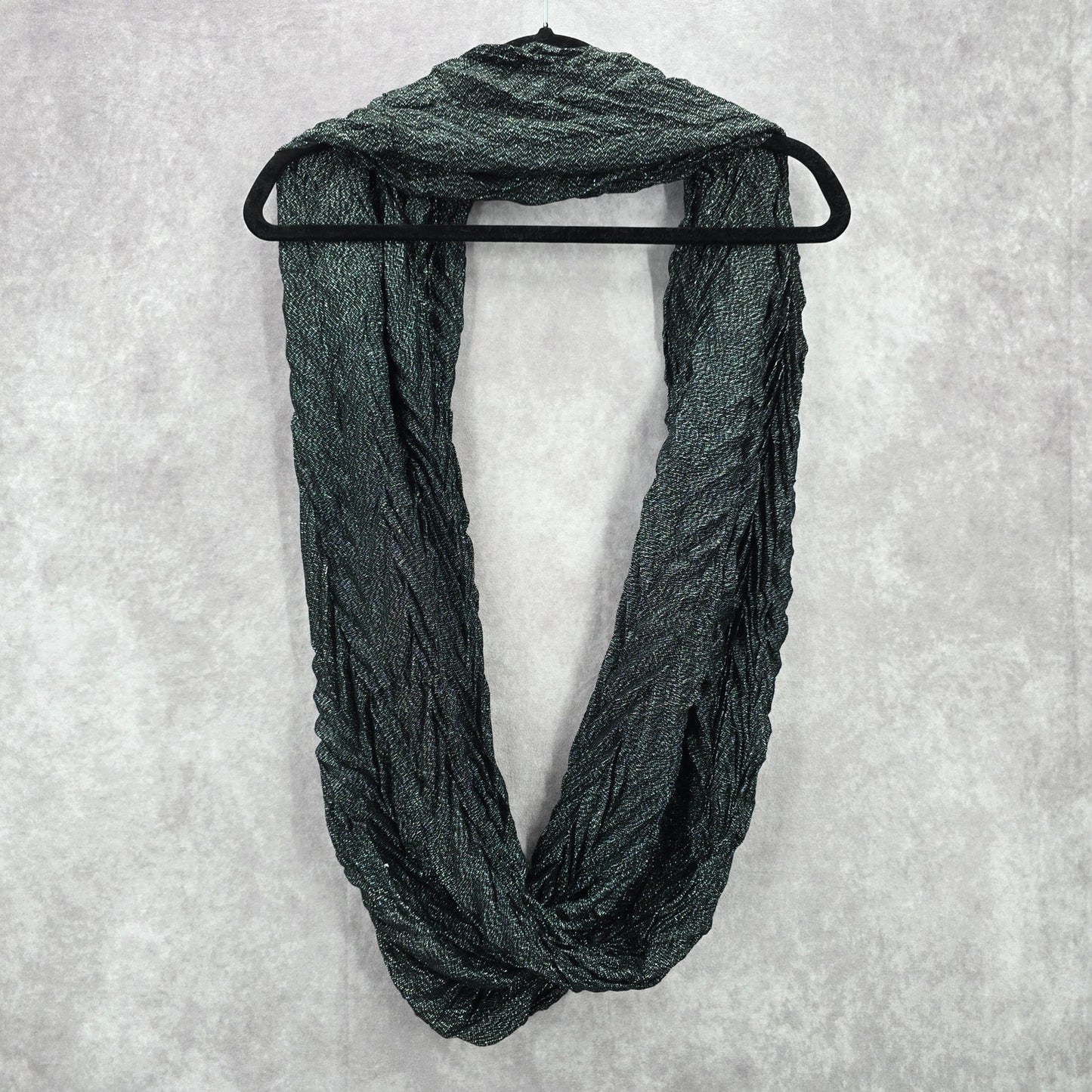 Black Silver Chevron Wide Infinity Wrap Hijab Dupatta Shawl Scarves Scarf