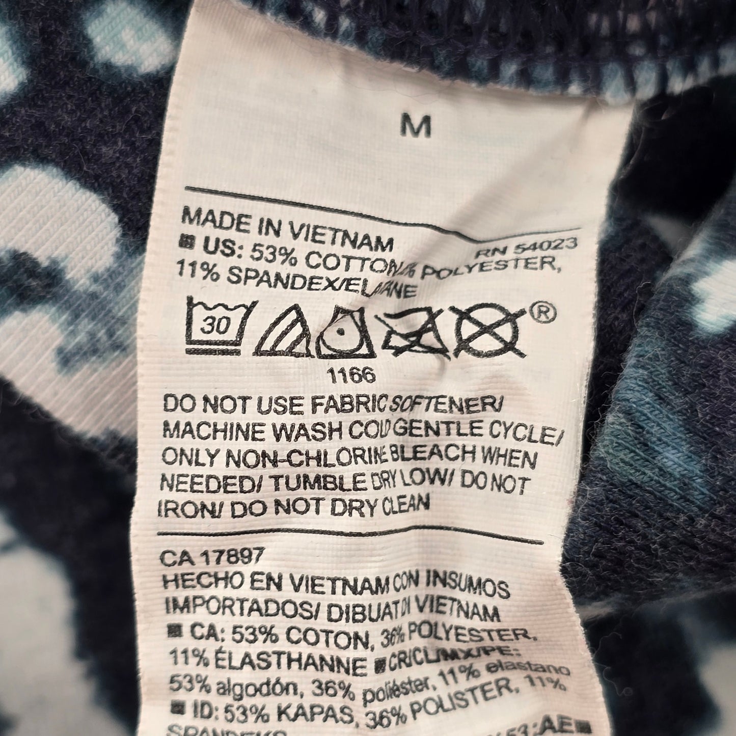 Old Navy Gray Blue Spotted Activewear Leggings Pants Bottoms Medium