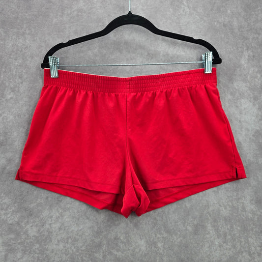 No Boundaries Red Pull On Athletic Sportswear Running Shorts Large