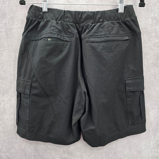 Old Navy Black Flat Front Cargo Active Bottoms Pants Shorts Small