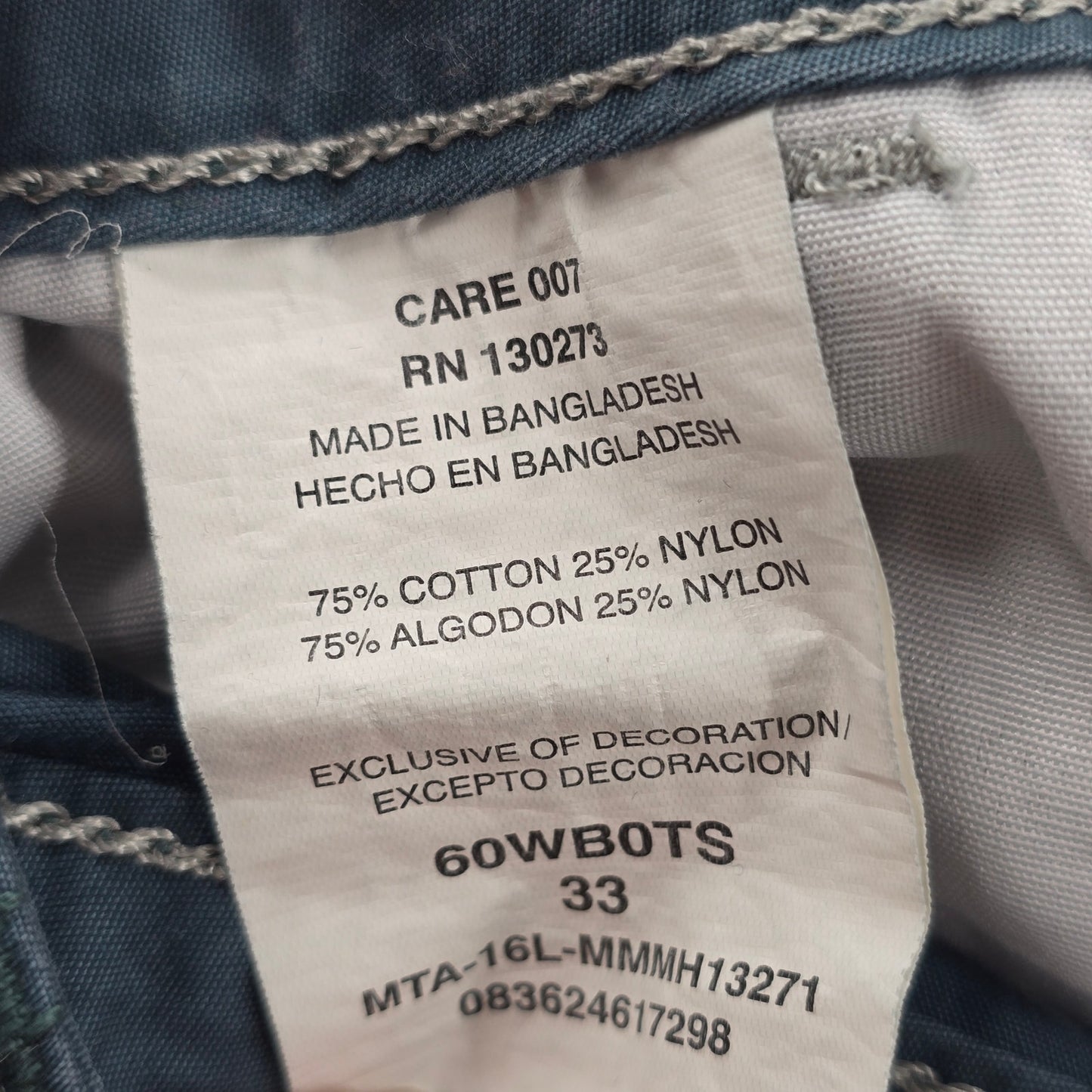 Wrangler Jeans Co Performance Series Green Cargo 5 Pocket Shorts VTG Mens LRG 33