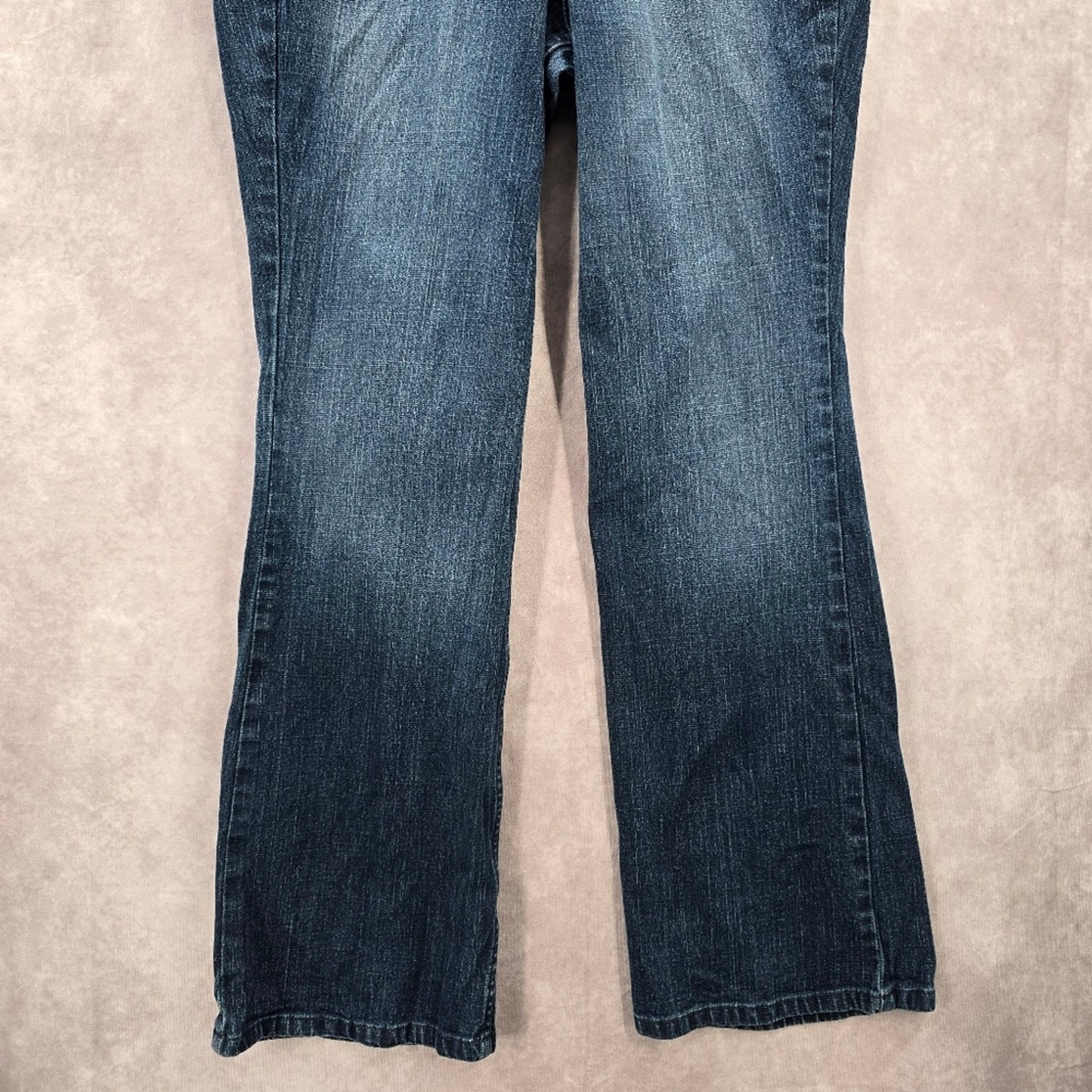 049. Authentic Femme Blue Bootcut Straight Flare Denim Pants Jeans 14
