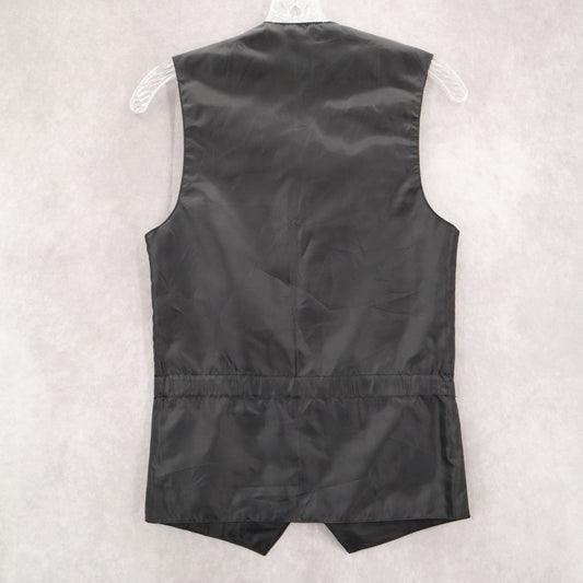 Tuxedo Park Black 5 Point Waistcoat Slim Formal Tuxedo Suit Vest 30R 2XS