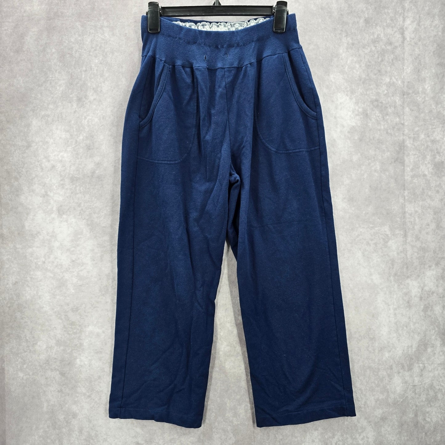 White Stag Blue Trousers Cotton Lace Joggers Sweatpants Bottom Pants M Medium