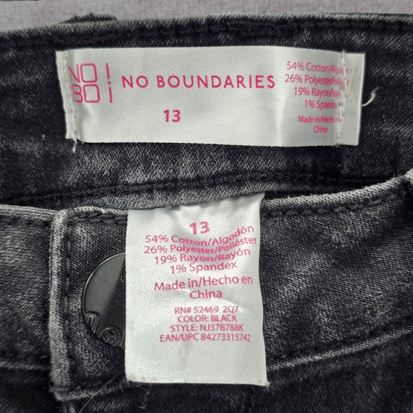 059. No Boundaries Black Skinny Bootcut Flare Junior Denim Pants Jeans 13