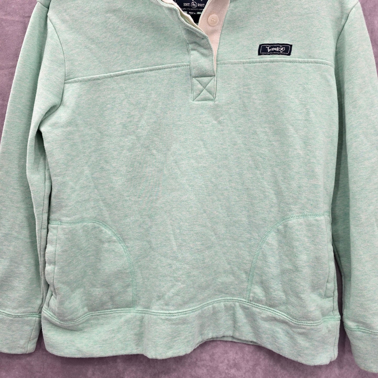 State of Mine Green Sweater Pullover Long Sleeve Cardigan Activewear Medium