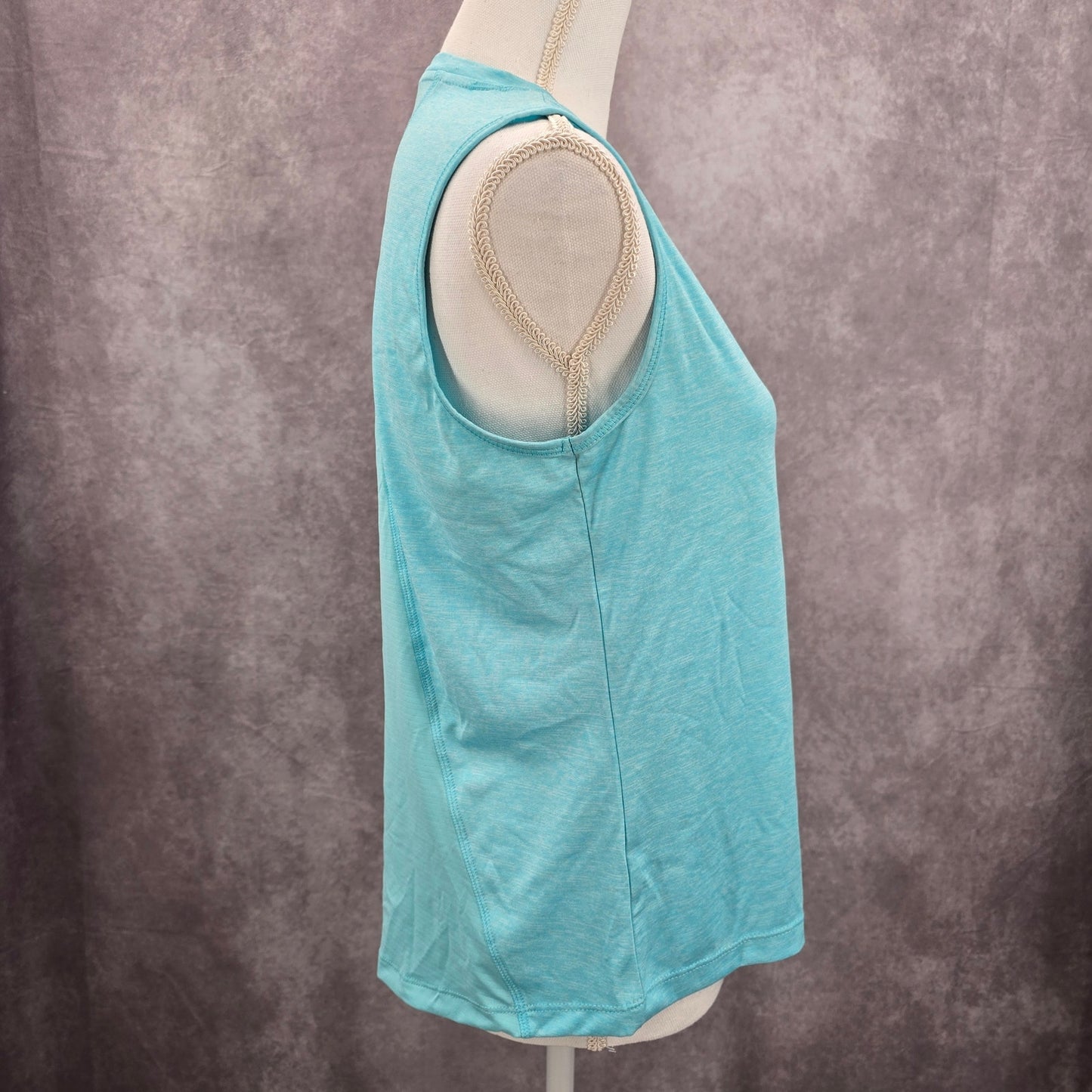 Avia Blue Muscle Sports Performance Activewear Top Small