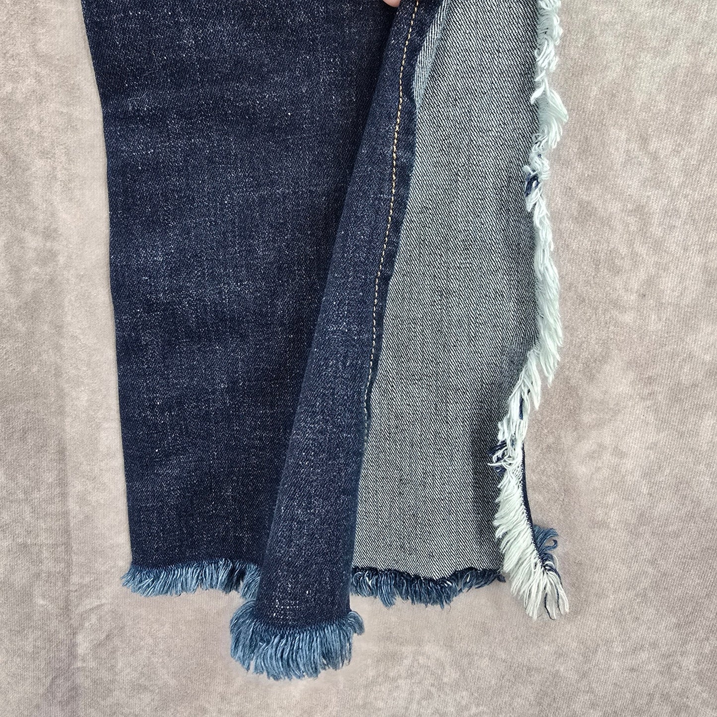 G&Z Apparel Blue Flare Fringe Western Button Vintage Jeans Pants Bottoms 32