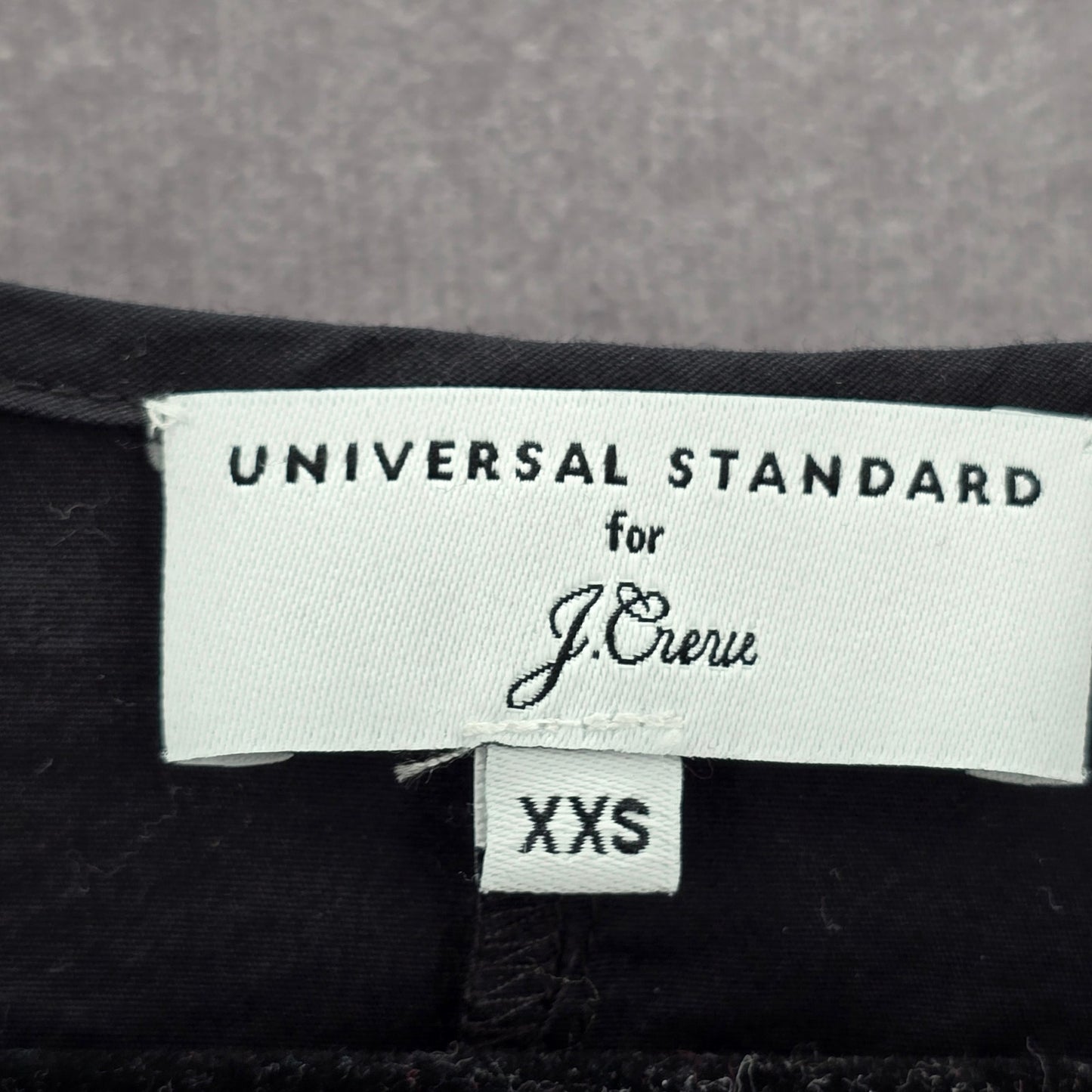 J Crew Black Universal Standard Flare Tie Slit Long Sleeve Blouse Top Shirt XXS
