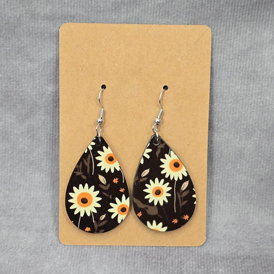 Teardrop Hook Floral Handmade Earrings JB1E10