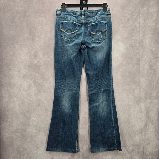 057. Apt 9 Bootcut Modern Fit Blue Straight Flare Denim Pants Jeans 4