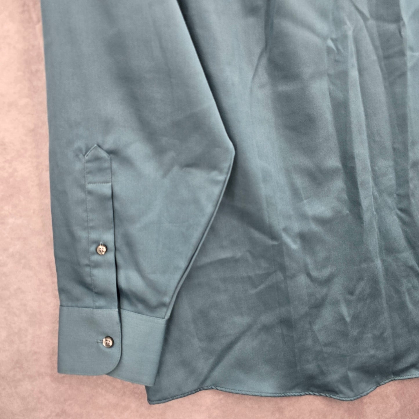 Geoffrey Beene Blue Mens Button Down Long Sleeve Preppy Dress Shirt Large