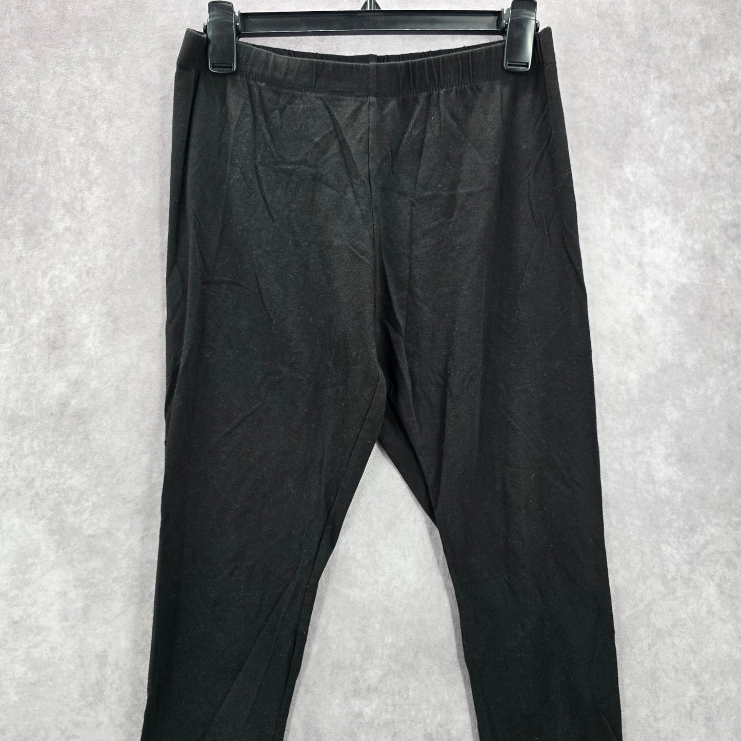 No Boundaries Black Crop Cotton Capri Stretch Pants Bottoms Leggings L Large