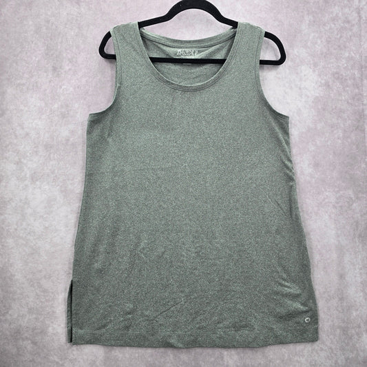 New Directions Studio Gray Sleeveless Muscle Tshirt Activewear Top Shirt Medium
