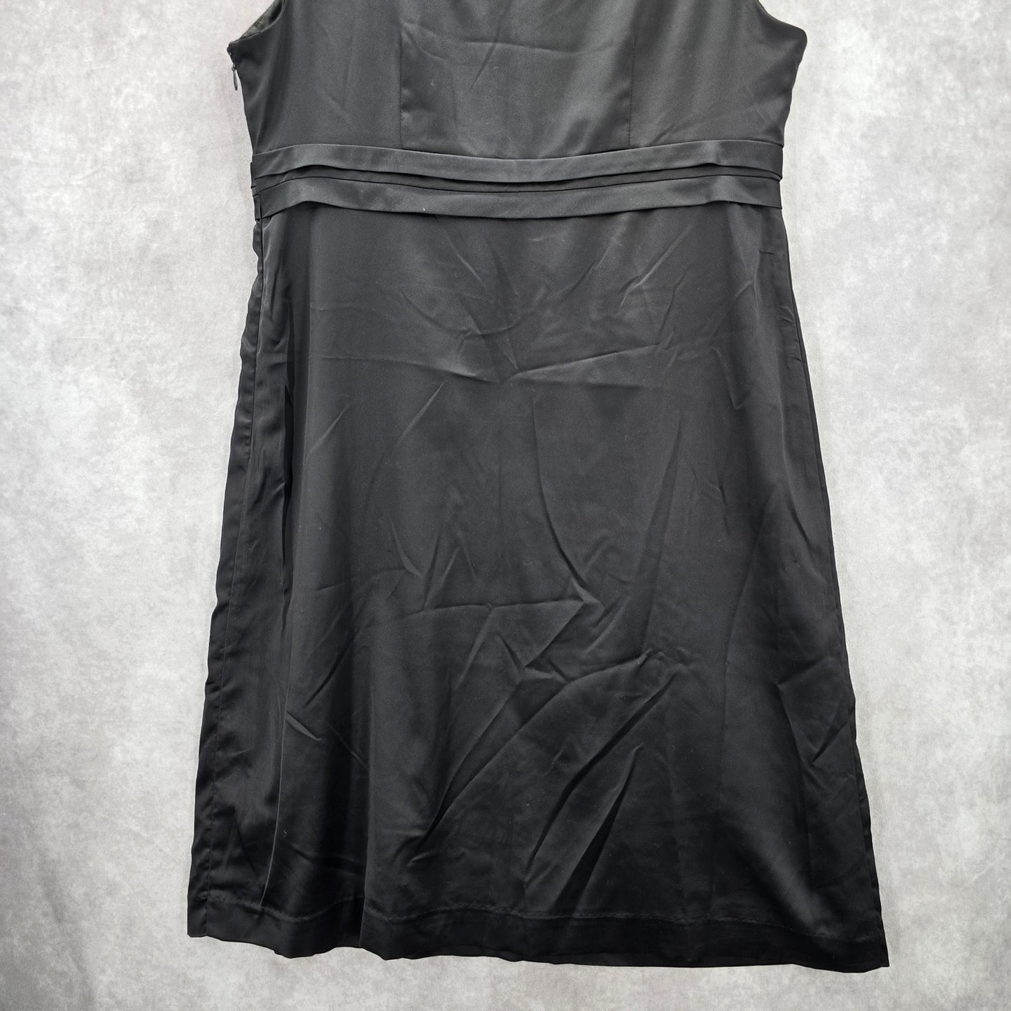 George by Mark Eisen Black Knee Length Sleeveless Flare Buckle Formal Dress 12