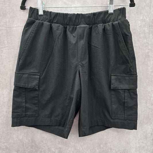 Old Navy Black Flat Front Cargo Active Bottoms Pants Shorts Small