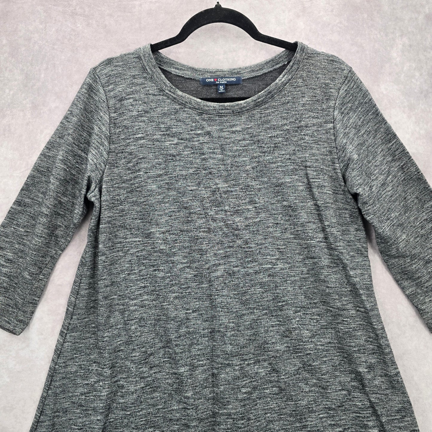 One Clothing LA Gray Flare Y2K Western Retro Blouse Top Medium