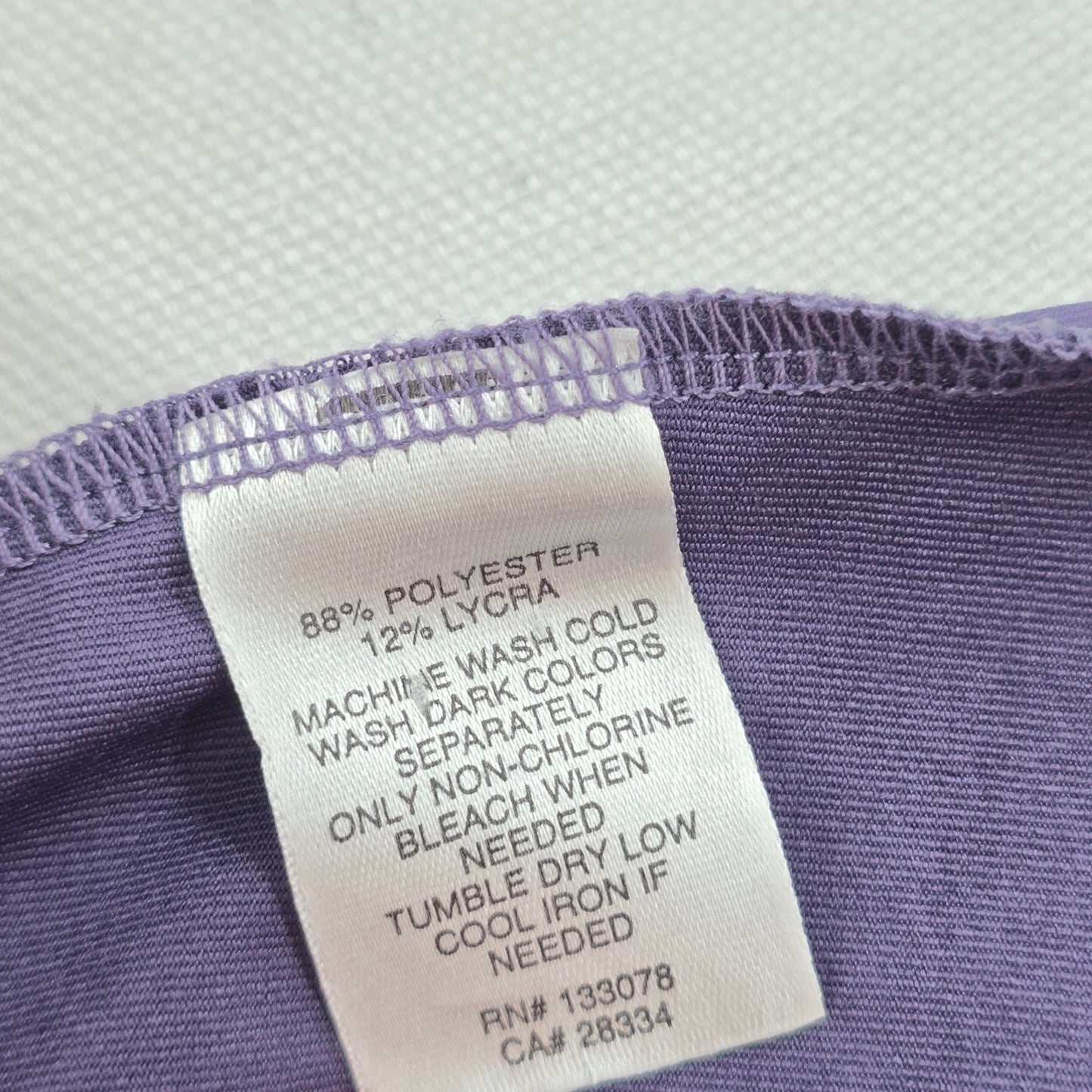 Lucky In Love Purple Crisscross Activewear Racerback Tank Tom Small
