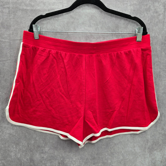 No Boundaries Red White Lounge Stretch Bottoms Pants Shorts Plus XL 15-17
