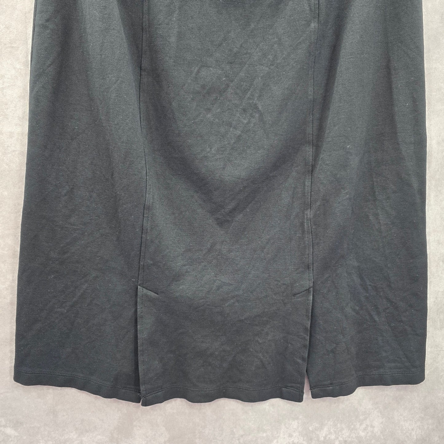 Cato Black Stretch Knee Length Slit Executive Flare Costume Skirt Plus 14/16W