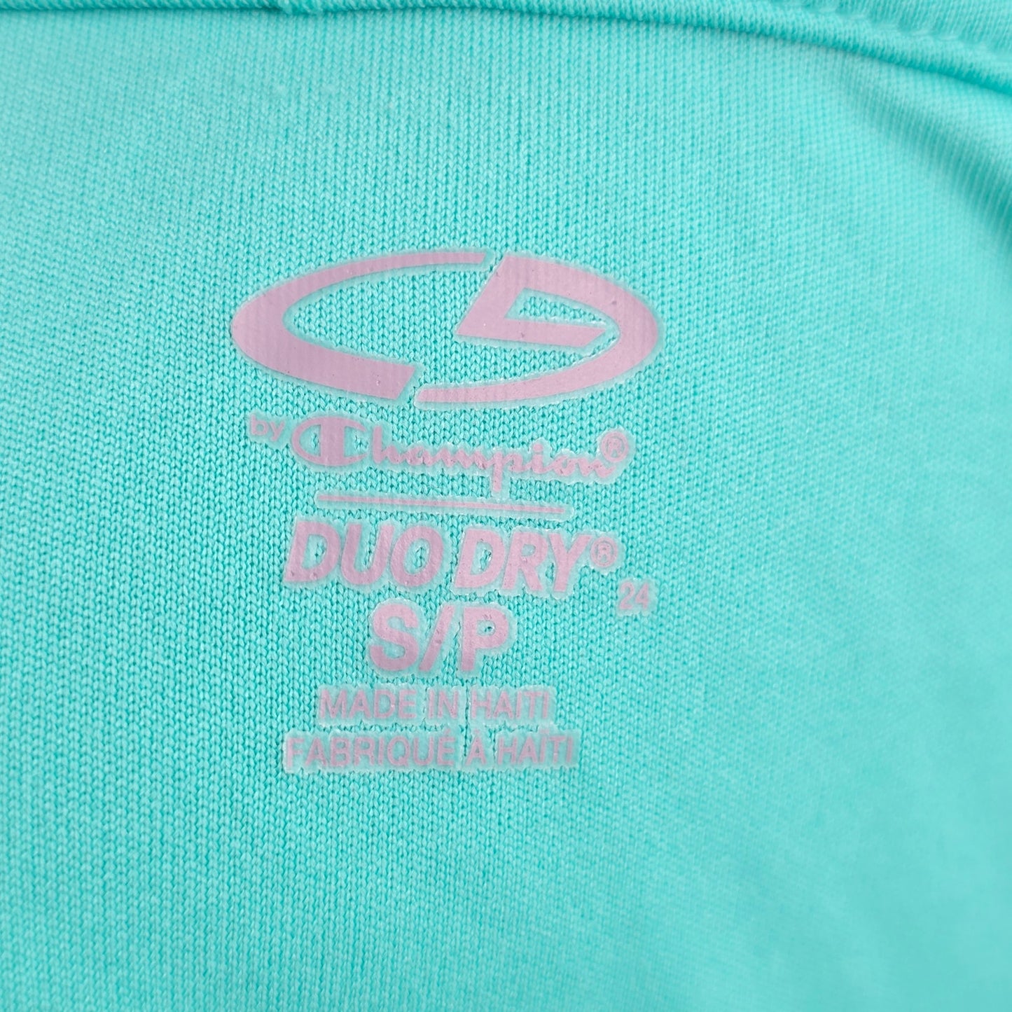 Champion Duo Dry Green Sportwear Active Short Sleeve Tshirt Top Small