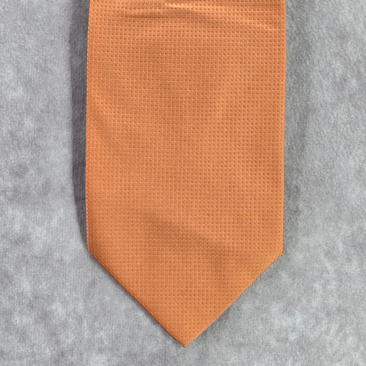 Boca Classics Orange Executive Geometric Pattern Silk Men's Neck Tie NWOT