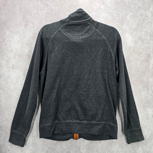 166. Howe Creative Workforce Gray Long Sleeve Zipper Sweater Jacket Small