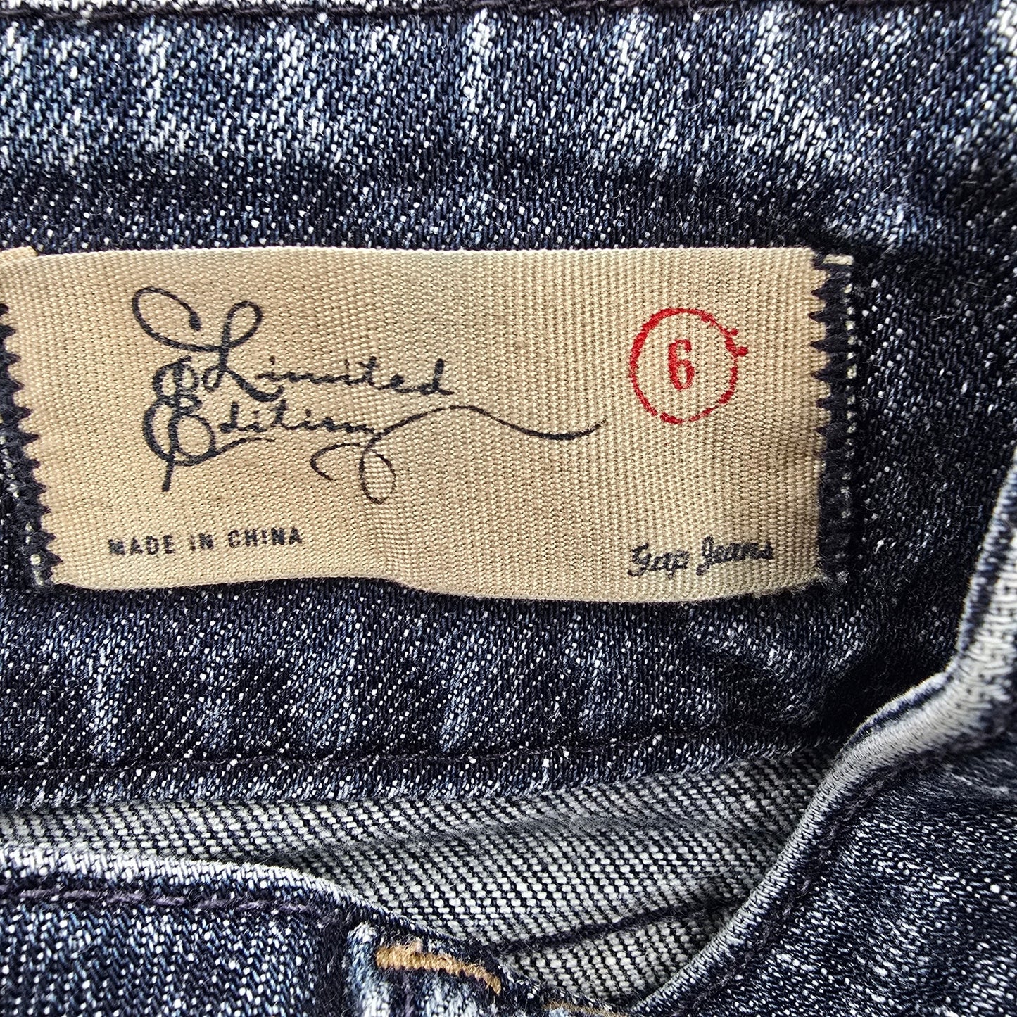 Gap Limited Edition Blue Denim Flare Wide Jeans Y2K Retro Pants Bottoms 6