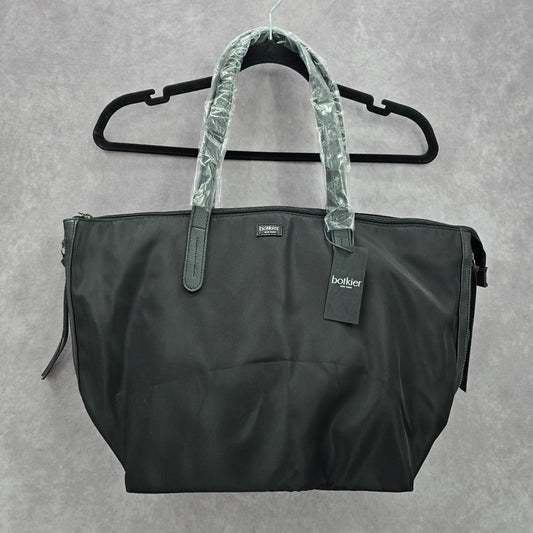 Botkier Bond Nylon Black Zipper Tassel Large Tote Purse Shoulder Bag