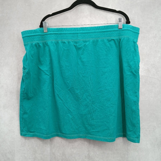 Merona Green Mini Skirt Pull On Tie Bottoms Plus Size 2XL