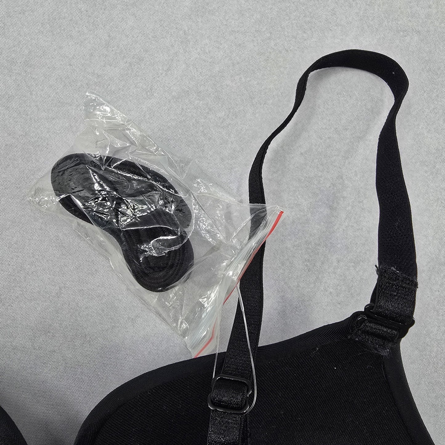 Black Padded Wired Push Up Plunge Bra Bikini Bralette Swim Top 34B
