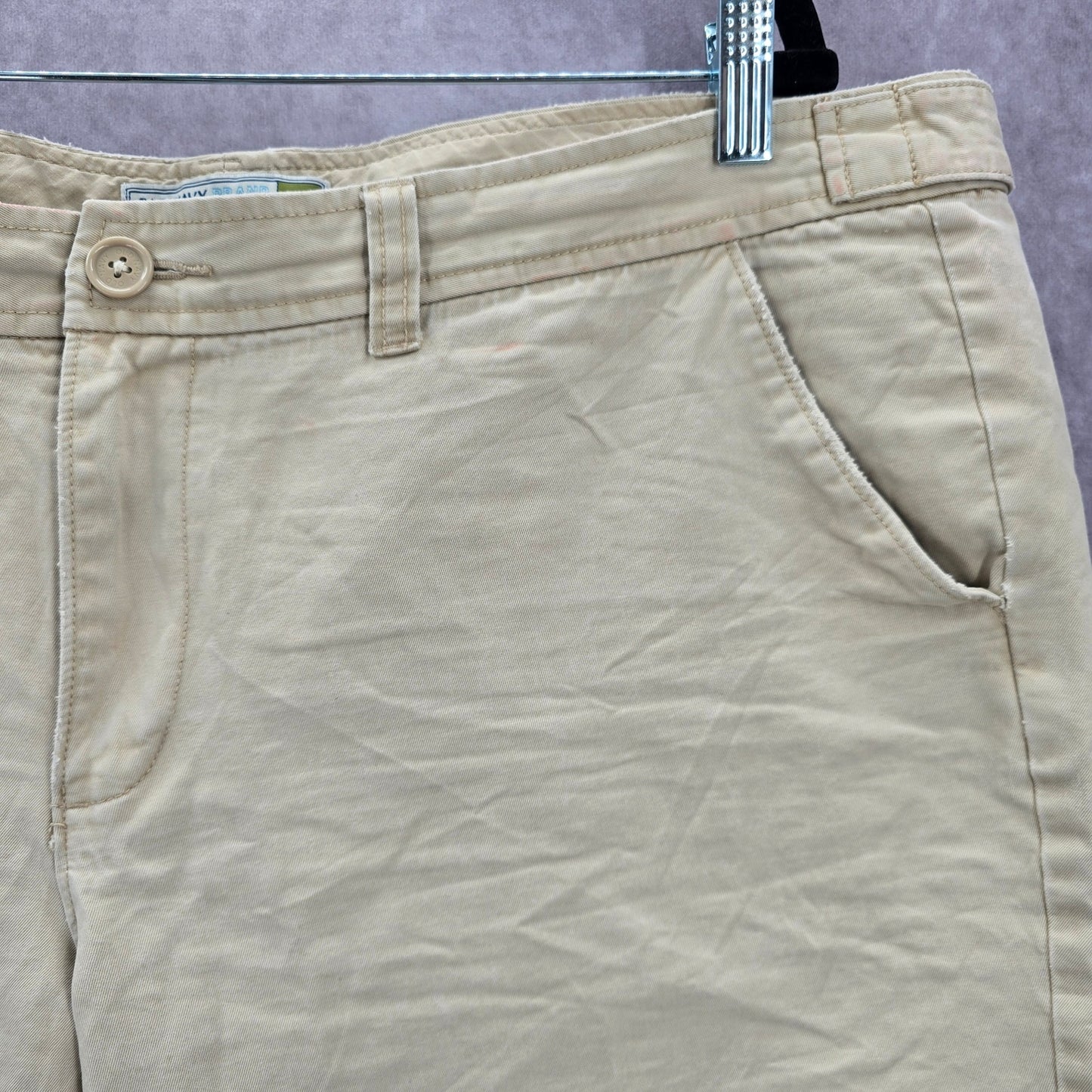 Old Navy Khaki Tan Low Waist Cargo Bermuda Cotton Bottoms Pants Shorts Plus 20