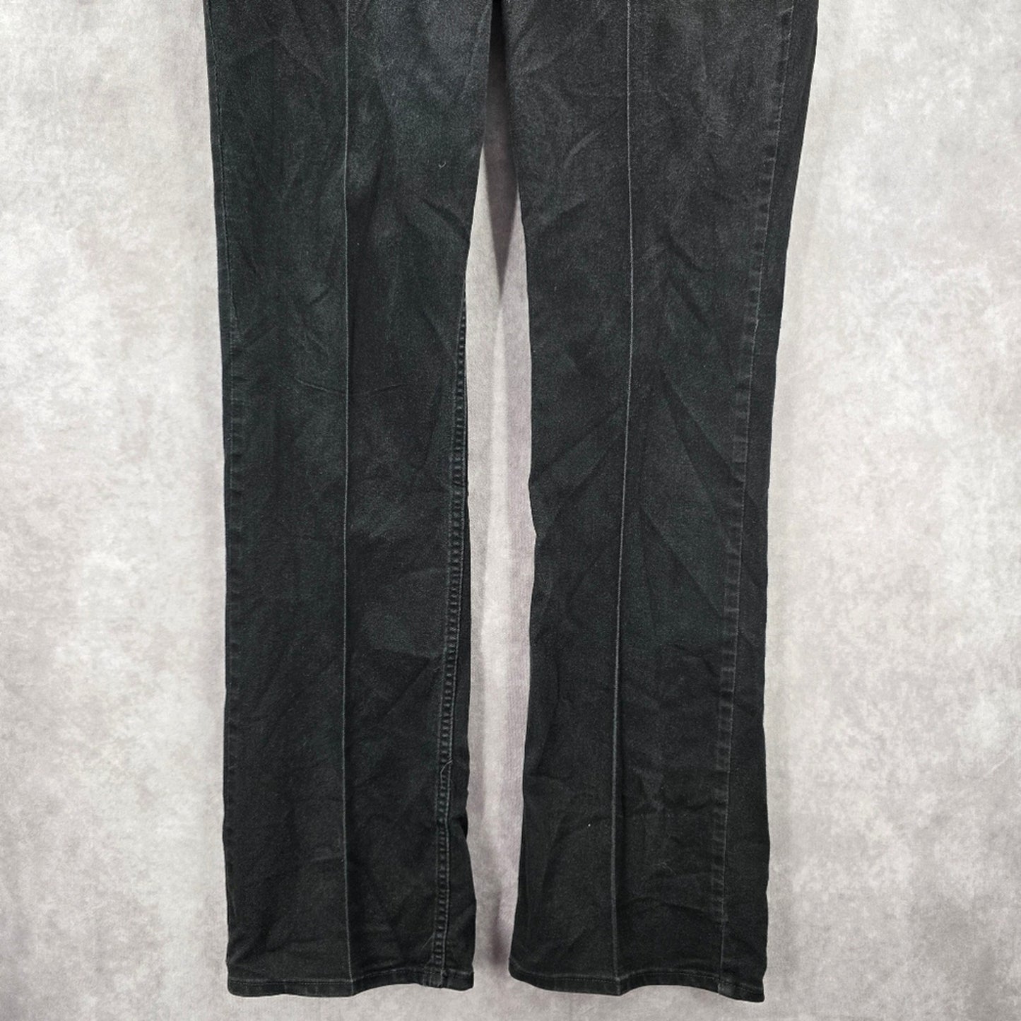054. Lee Riders Midrise Bootcut Black Straight Denim Jeans 12M