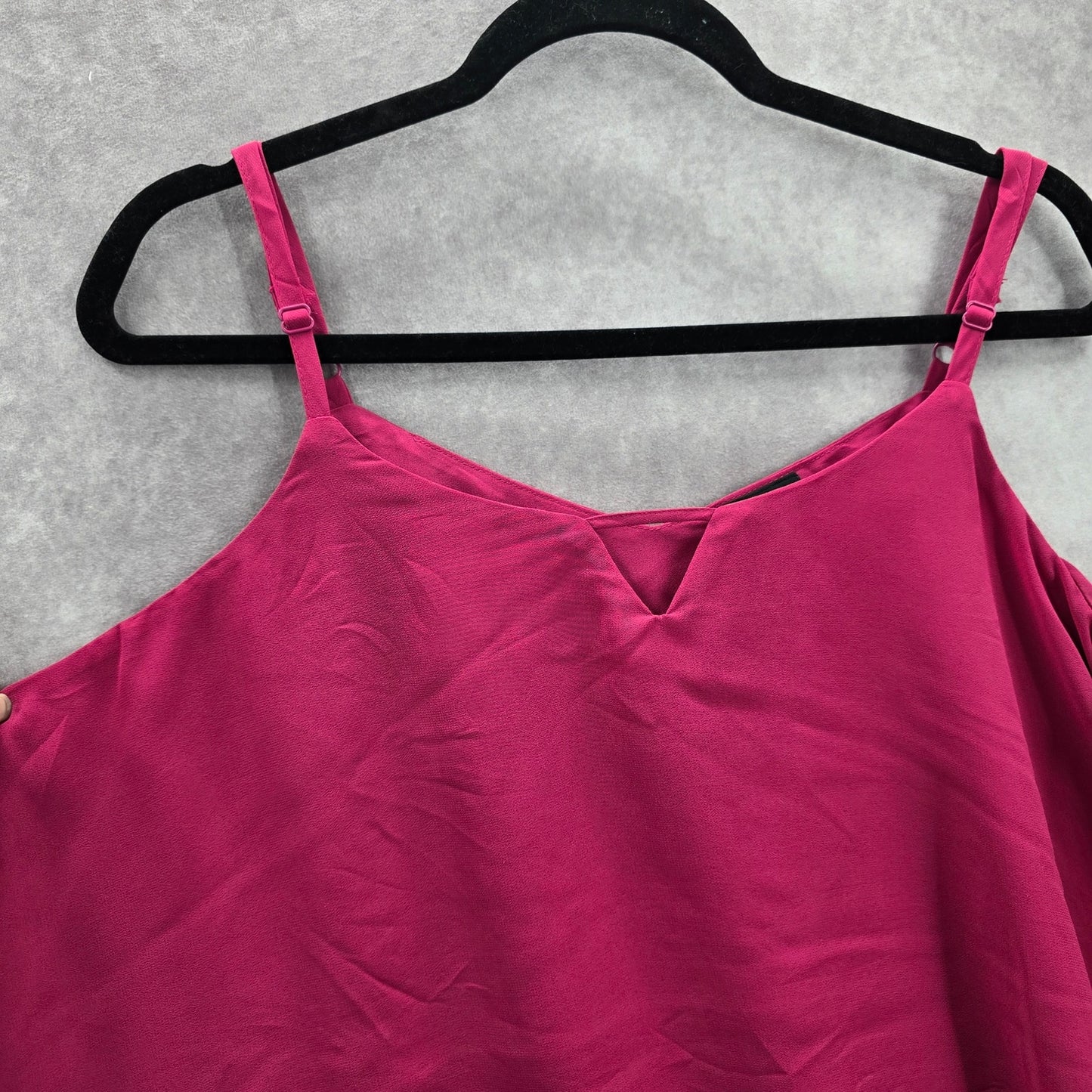 Torrid Purple Sleeveless Tank Blouse Flowy Cutout Top 1 14/16 XL Extra Large