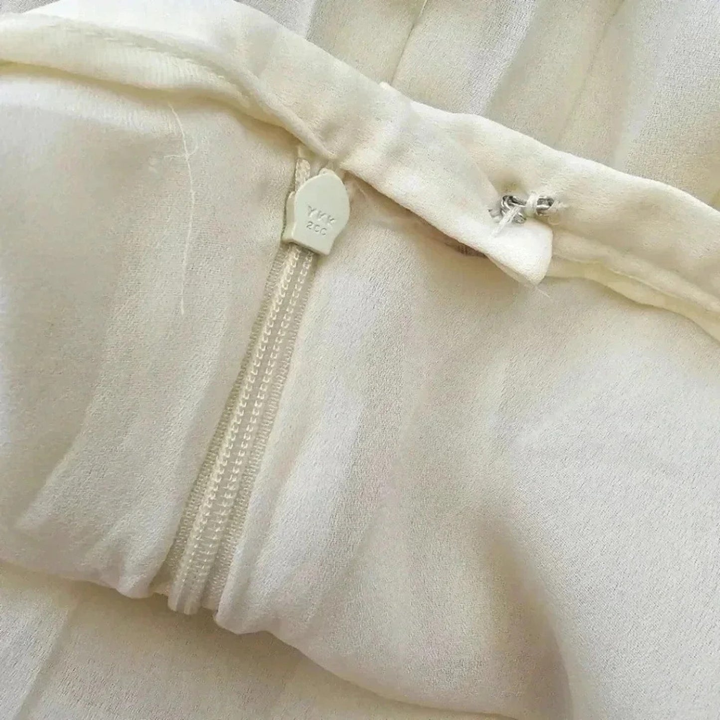 Preston & York Vintage Cream Pleat Flare Knee Length Short Skirt Plus 14